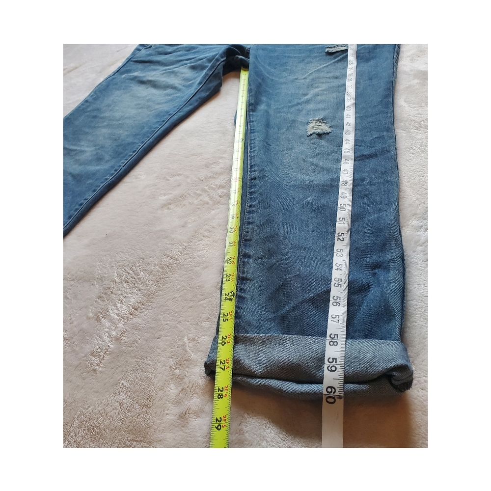 New City chic denim overalls jean over it all cotton size 14 boyfriend fit - Picture 8 of 13